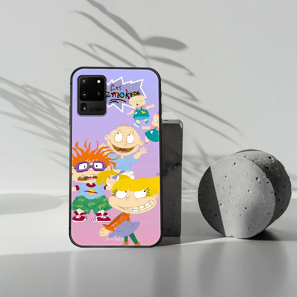 

cartoon Rugrat funny Phone Case Cover Hull For Samsung Galaxy S 7 8 9 10 e 20 FE edge uitra plus Note 9 10 20 black Back 3D