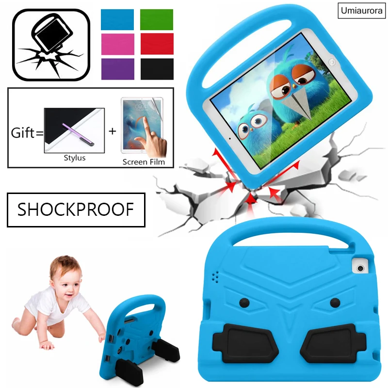 

Ударопрочный чехол для Apple iPad 2 3 4 9,7 EVA, чехол для iPad 2 ipad 3 ipad 4, чехол, милый Детский защитный чехол с подставкой и крыльями