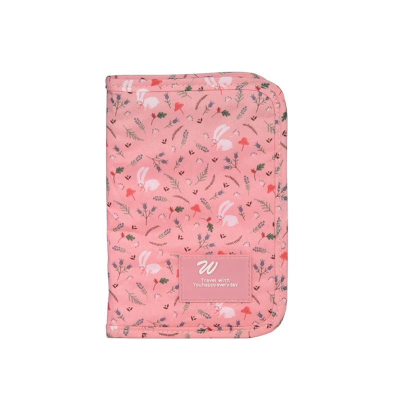 Pink Портативные сумки для паспорта, дорожный Держатель для паспорта, большие кошельки для кредитных карт, аксессуары для путешествий, Сумка для документов, органайзер для карт - Цвет: Pink
