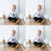 newborn baby long sleeved baby rompers my first birthday letter print girls boys clothes baby boy birthday party clothes 0 24m