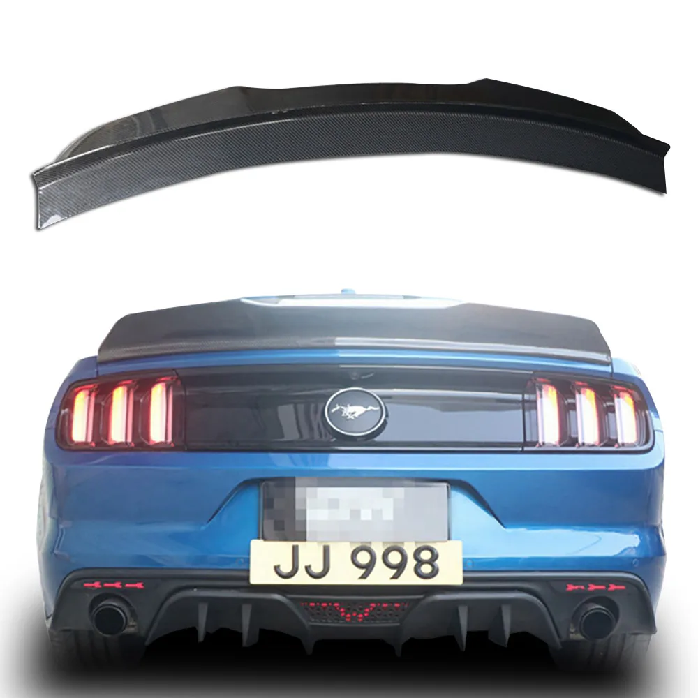 Автомобильный Стайлинг материал из углеродного волокна задний спойлер на крышу