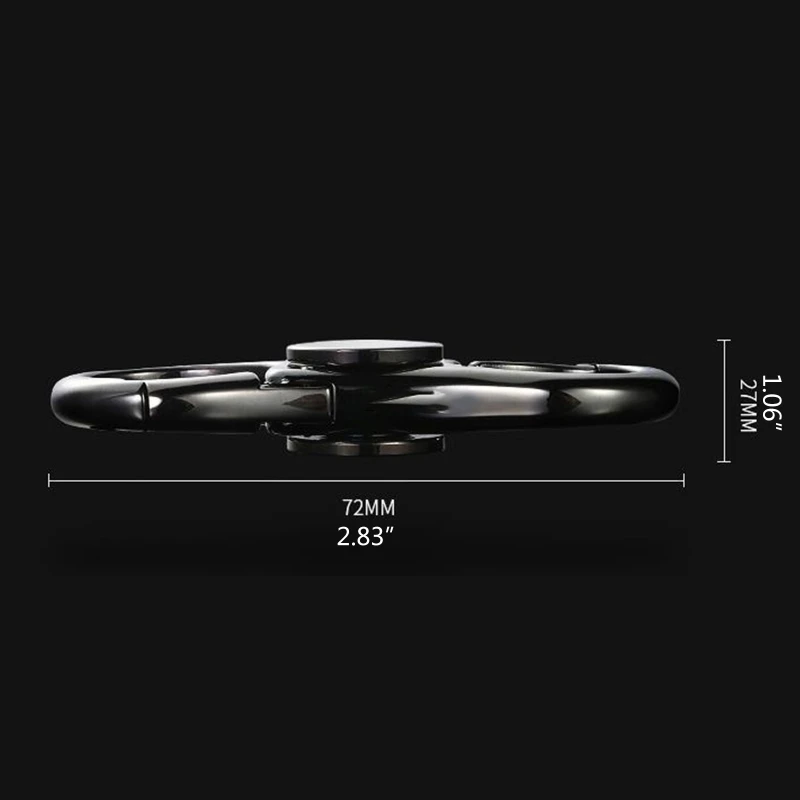 

Fidget Spinner Hand Spinner Metal EDC Blue Car Key Chain Pendant Key Ring Handspinner Antistress Toys