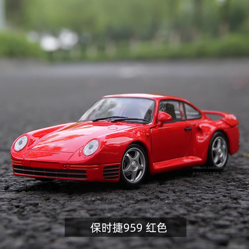 

1:24 Porsches 959 классическая модель спортивного автомобиля из сплава, Литые металлические игрушечные автомобили, модель автомобиля, имитация ко...