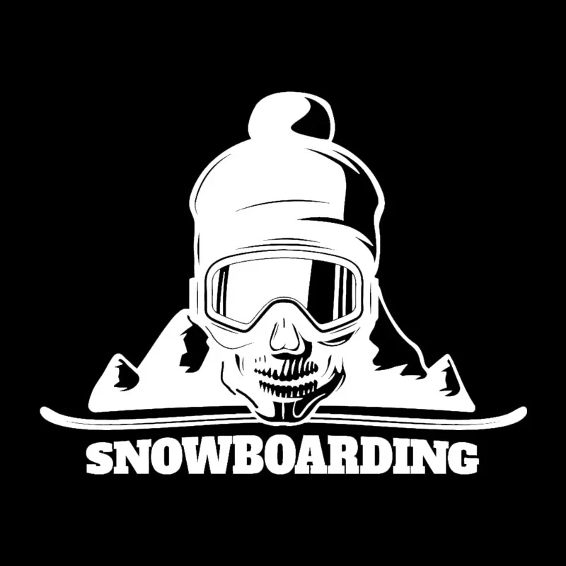 

Car Stickers decor Motorcycle Decals Snowboard Skull Mountain Decorative Accessories Creative Sunscreen Waterproof PVC,18cm*14cm