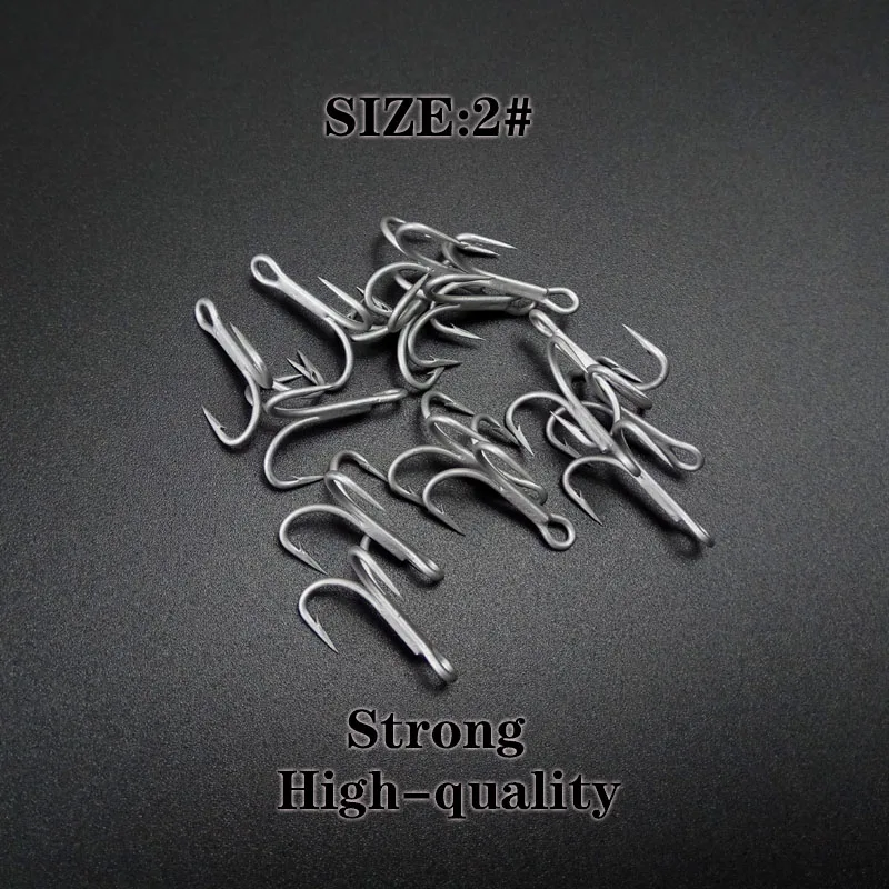 Оптовая продажа номер 2 # тройные рыболовные крючки аксессуары для рыбалки из