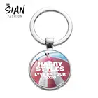 Азиатских последняя звезда Стиль любовь на тур 2021 сплав брелок креативный плакат с буквенным принтом стекло, кабошон, серебро Цвет брелок для фанатов