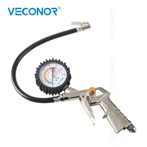 Автомобильный манометр для шин, измеритель давления в шинах с циферблатом, 16 бар, инструменты для ремонта автомобильных шин, простой компрессор для насоса, 220 PSI