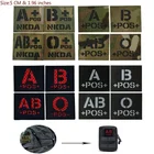 Светоотражающая инфракрасная нашивка типа крови A + B + AB + O + POS, военные тактические нарукавники для мужчин, нашивки для курток