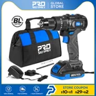 Бесщеточный перфоратор PROSTORMER, ударная Беспроводная электрическая отвертка, 3 функции, стальдеревокирпичная кладка, 20 В, 60 нм