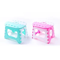 1pcs plastic folding step stool portable chair seat for home train outdoor fishing camping kids and adults universal furniture