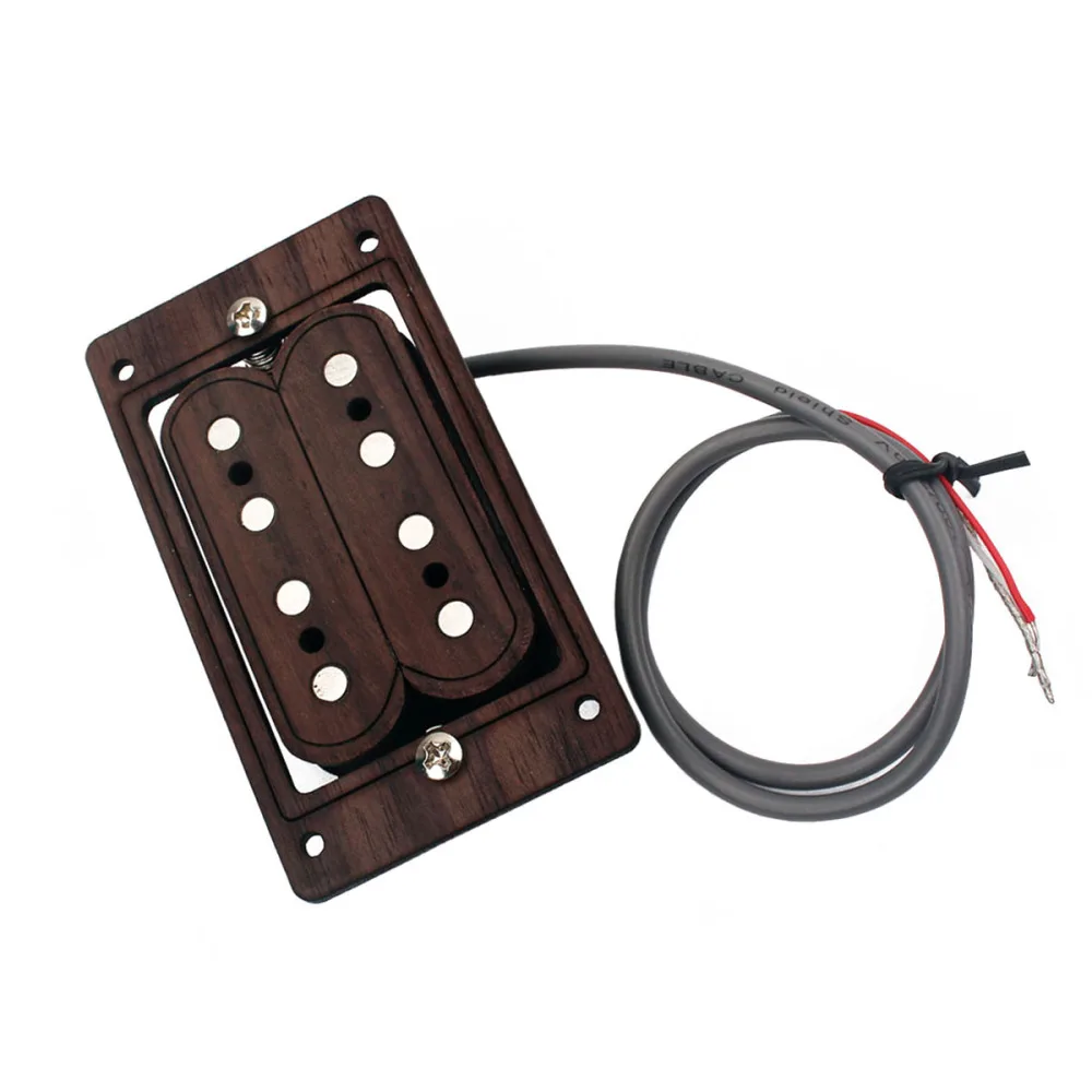 

Rose Wood 4 String Humbucker Picks Cigar Box Guitar Replacement Accessory