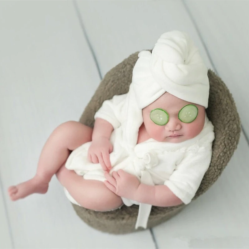 2018 Bathrobes Wrap Newborn Photography Props Baby Photo Shoot Accessories |