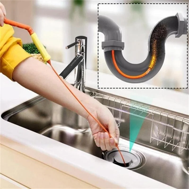 

Drain Snake Spring Pipe Dredging Tool Dredge Unblocker Drain Clog Tool For Kitchen Sink Sewer Cleaning Hook Water Sink Tool