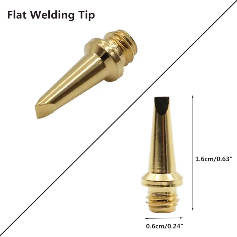 5 Sets Gas Soldering Iron Head Accessories Tip Oblique Flat Cutting Knife Nozzle |