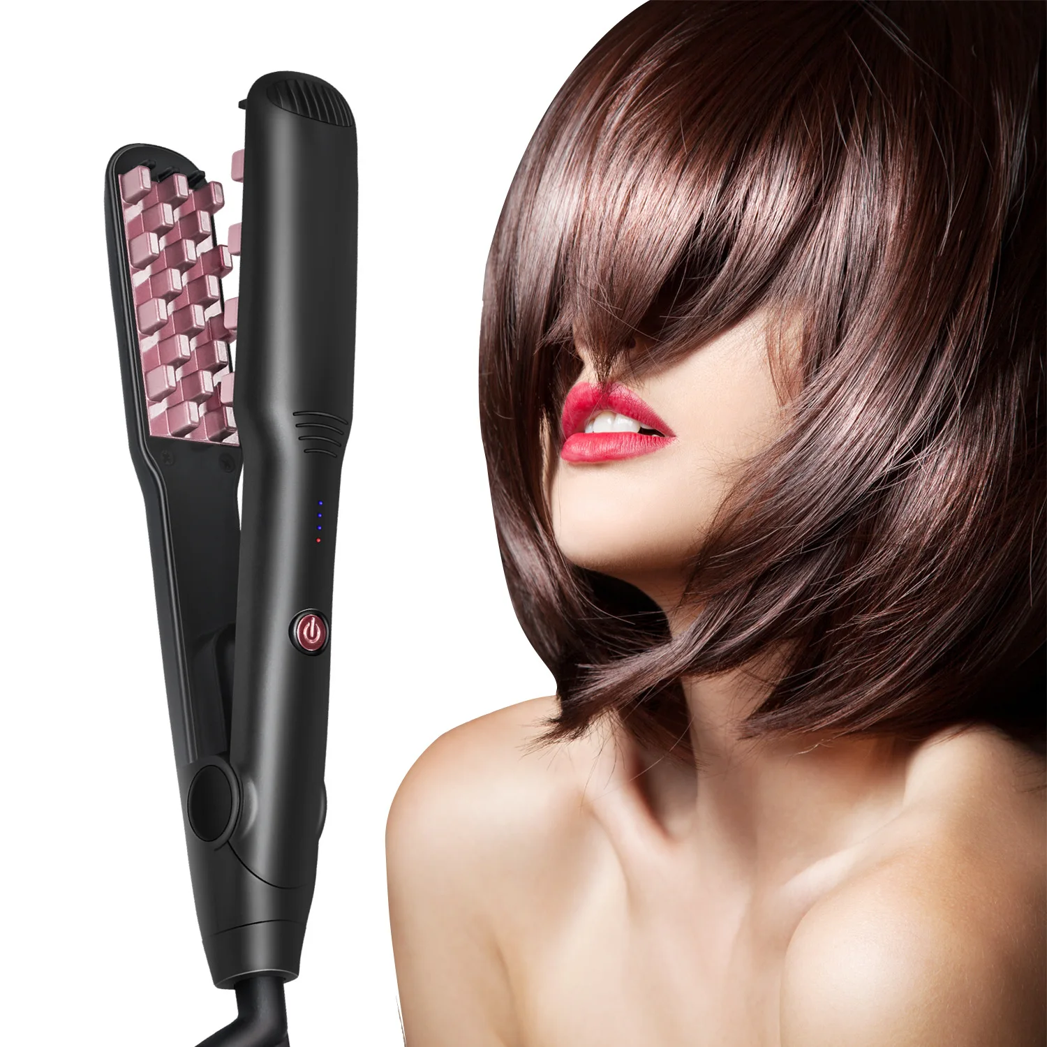 

Men's Hair Fluffy Splint Straight Curling Iron Corn Whisker Splint Bar Roll Straight Dual-purpose Electric Splint
