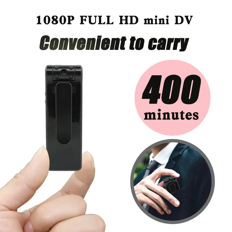 JOZUZE HD 1080P мини-камера, полицейское исполнение, портативный цифровой видеорегистратор, ночное видение, Миниатюрный видеорегистратор