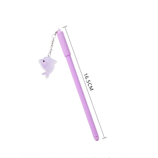 1 шт. кавайные дельфины ручки подвески 0 5 мм Милая гелевая ручка подарок для детей