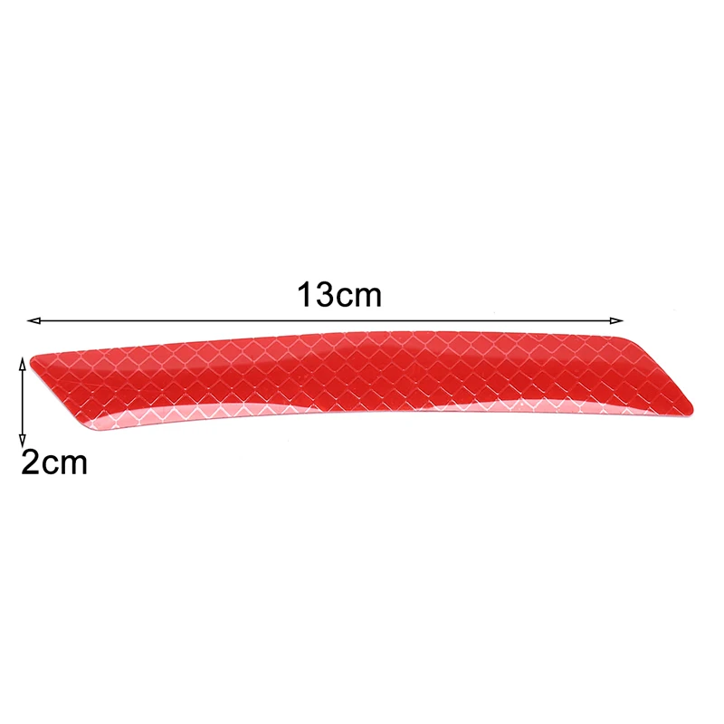 

1pair 13*3cm Reflective Warning Strip Tape Car Bumper Reflective Strips Secure Reflector Stickers Decals Car Styling