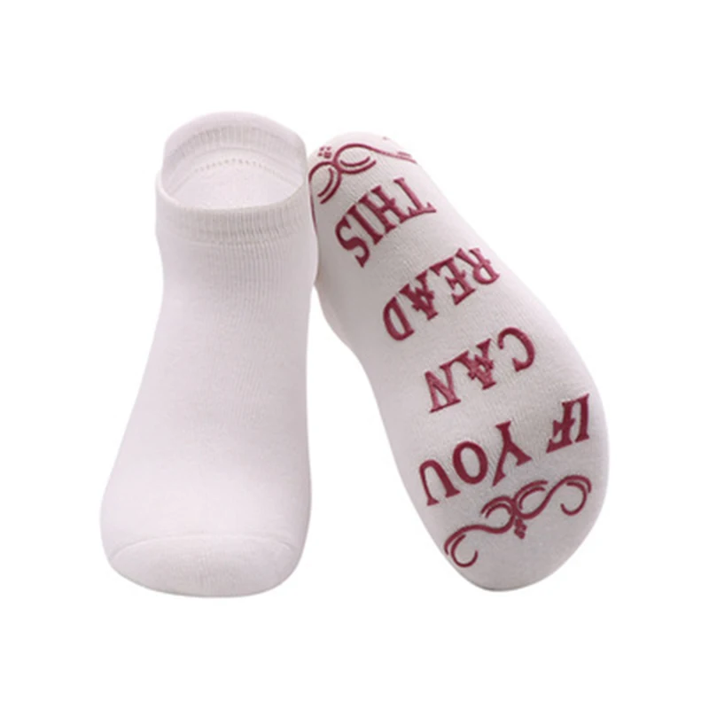 

Women Novelty Funny Word Letter Crew Socks If You Can Read This Nurse Teacher Is Off Duty Printed Casual Cotton Hosiery