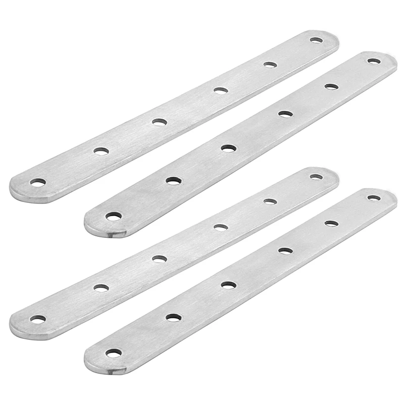 

195Mm X 20Mm Straight Repair Joining Mending Flat Plate Brackets 4Pcs