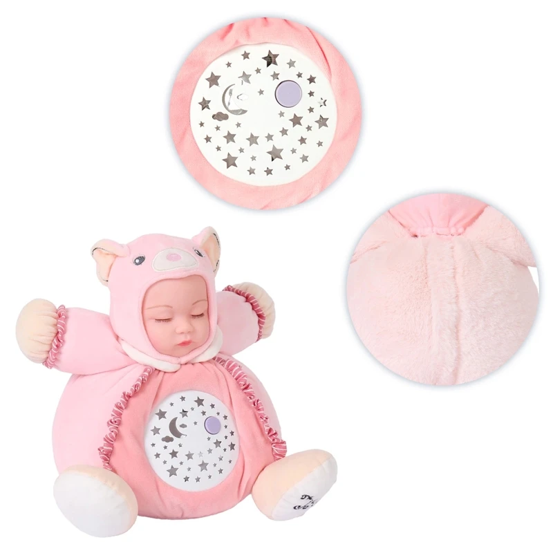 

40cm Cute Bear Soft Plush Doll Toy Panoramic Starry Sky Projection Light Night J2HD
