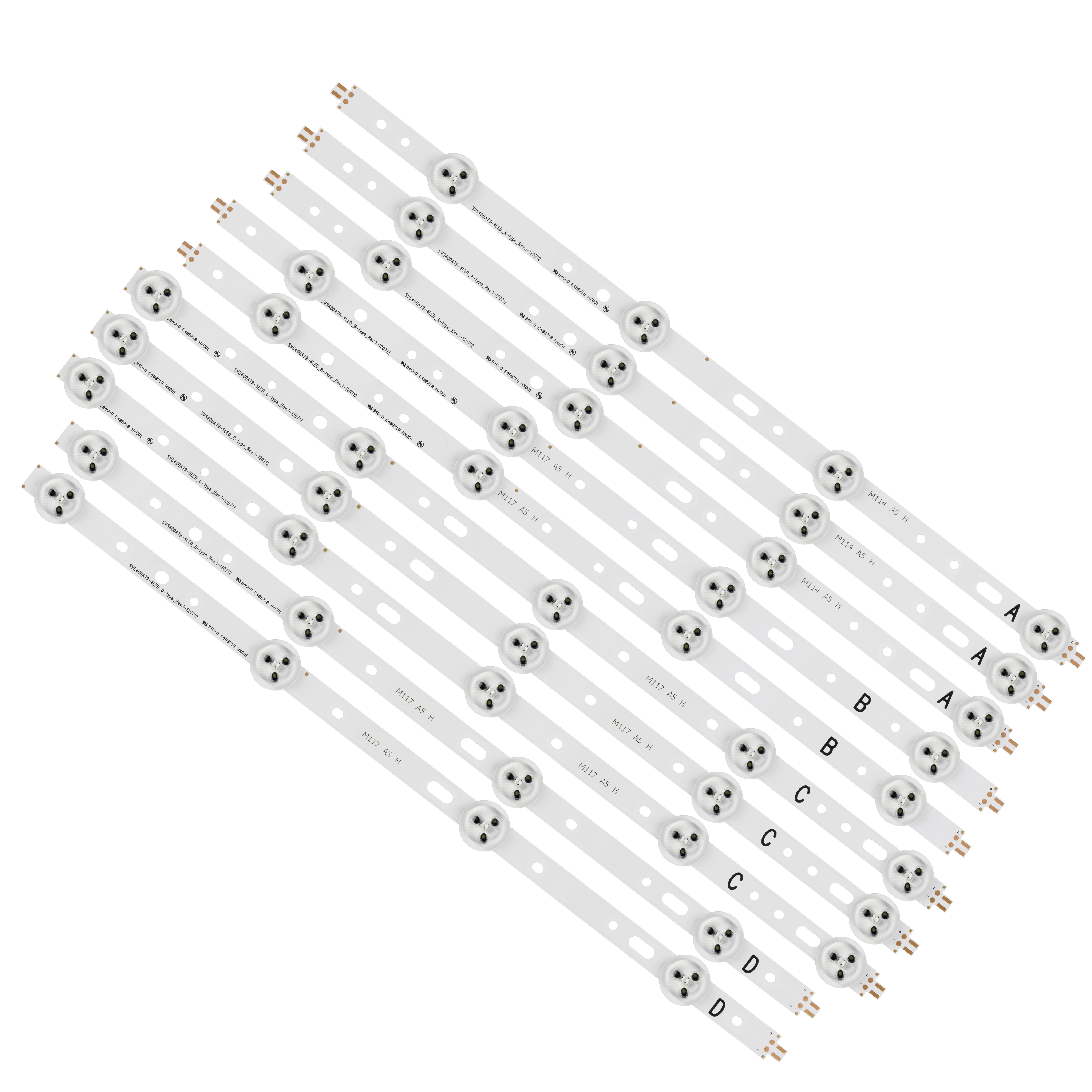 

(Новый комплект) 10 светодиодный т. светодиодных лент для подсветки SVS400A79 4LED A B D 5LED C type SVS400A73 40D1333B 40L1333B 40PFL3208T LTA400HM23