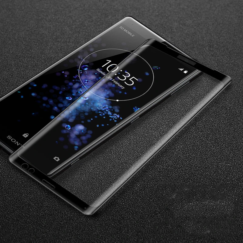3D изогнутое полноэкранное защитное закаленное стекло для Sony Xperia5 ii 10 Plus XZs XZ1 XZ2