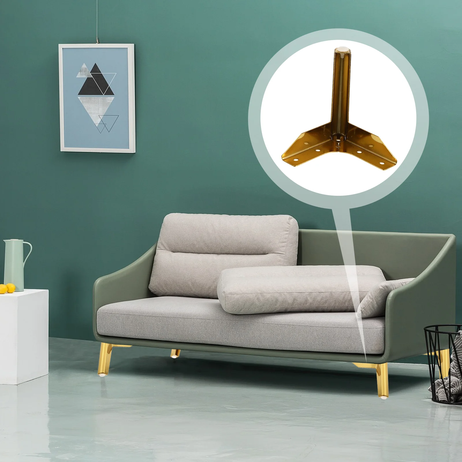 

4 Pcs Metal Sofa Feet Durable Cabinet Cabinet Feet Practical Furniture Feet