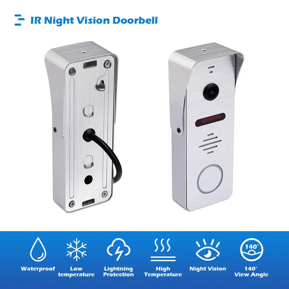 Видео телефон двери внутренной связи для домашней безопасности Системы ИК