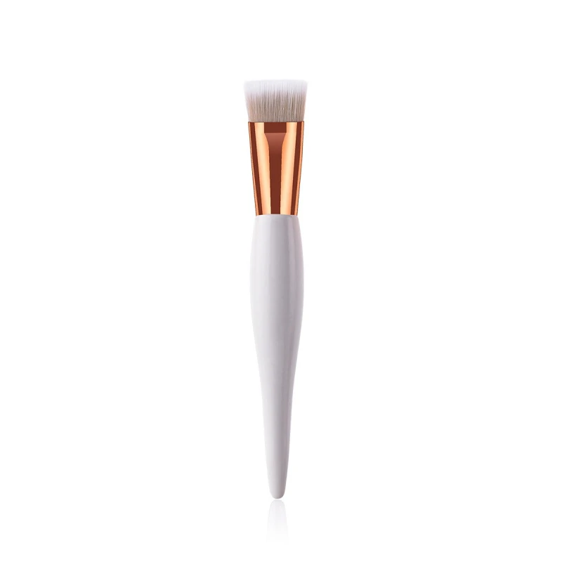 2- Flat brush Набор профессиональных кистей для макияжа, мягкая основа, пудра, румяна, тени для век, консилер, Кисть для макияжа глаз, деревянные Кисти для косметики, инструменты - Handle Color: 2- Flat brush