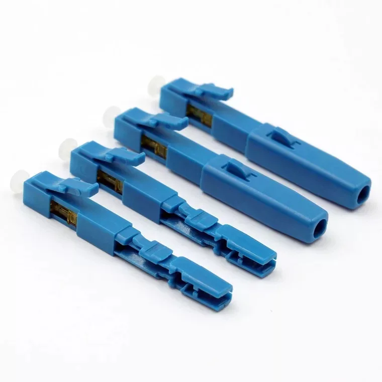 10PCS LC UPC Fast Connector single-mode fiber optic quick connector LC Embedded type FTTH Fiber Optic Fast Connector