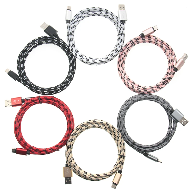0 25 м 1 2 3 текстильный Micro USB Тип C 8 контактный зарядный кабель Быстрая зарядка