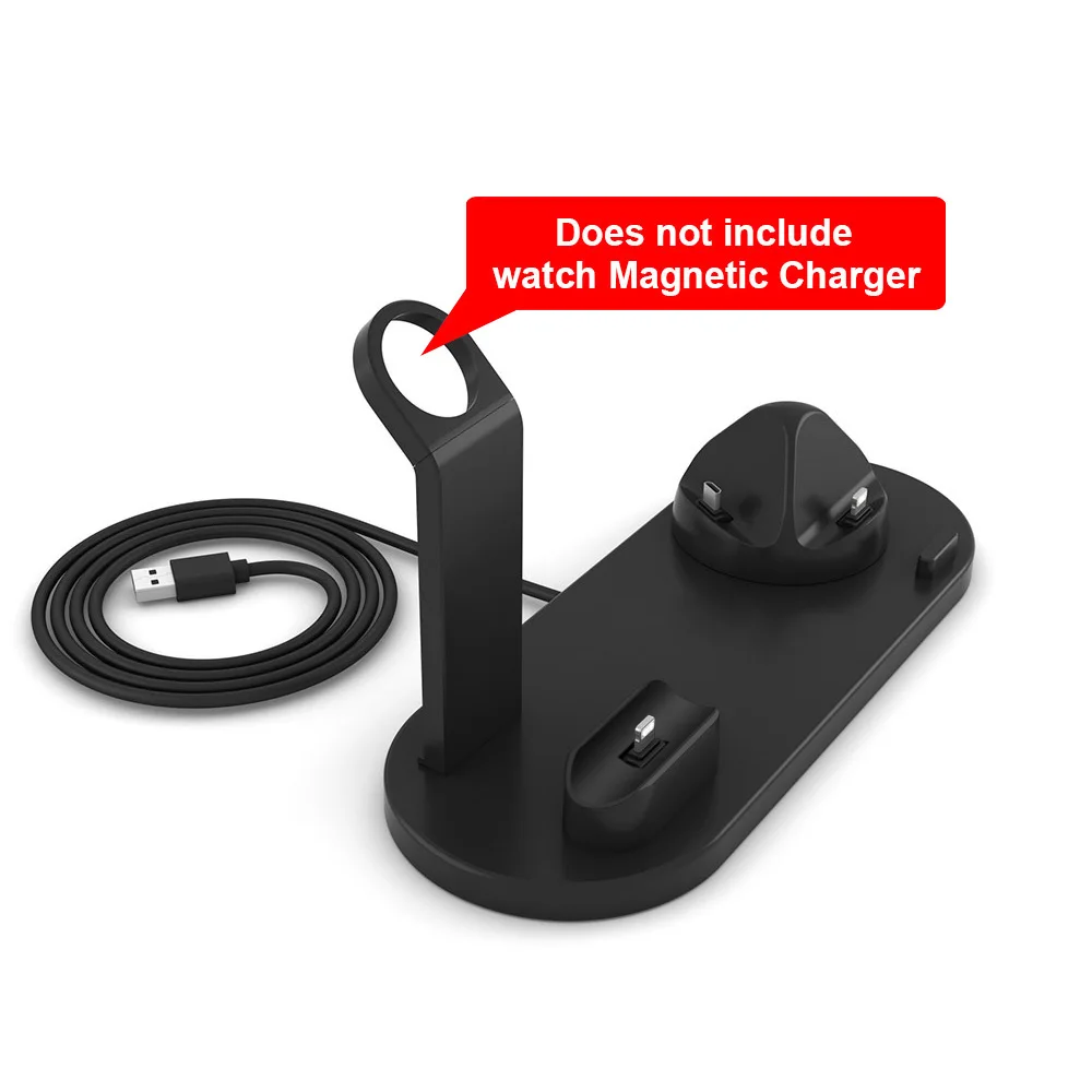 Фото Зарядная подставка FDGAO 3 в 1 для iPhone 14 13 12 11 X XR XS 8 Plus док-станция с USB зарядным Зарядная подставка FDGAO 3 в 1 для iPhone 14 13 12 11 X XR XS 8 Plus док-станция с USB зарядным