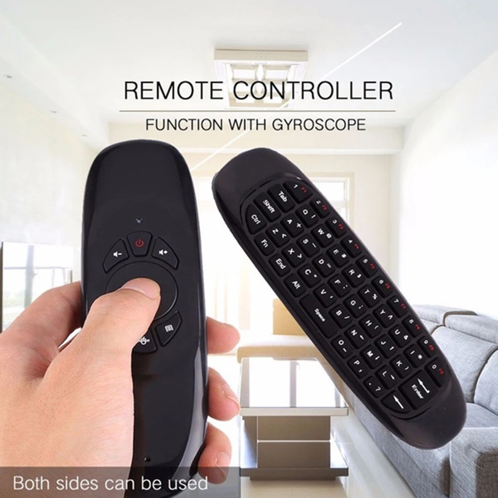 7 цветов с подсветкой английский C120 гироскоп Fly air mouse 6 Axis sensor android дистанционное