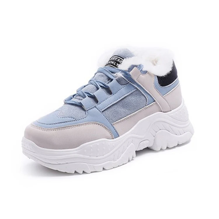 2019 г. Зимняя женская обувь теплые женские зимние ботинки на платформе