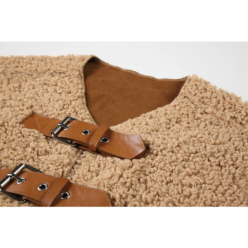 Женские винтажные замшевые меховые куртки с шалью однобортная куртка из овечьей