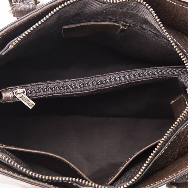 

Bestform Handmade Embossing Genuine Leather Retro Luxury Handbags 2021 New Leisure Large Capacity Shoulder & Crossbody Bags