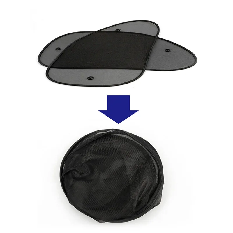 Durable Car sunshade window sunscreen insulation side block shade mesh curtain UV protection Black Kids Baby | Автомобили и