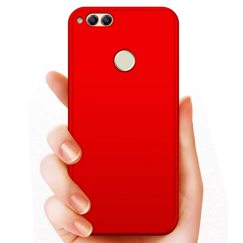

360 Full Cover Phone Case For Huawei Nova 4 5 5i Pro Case Hard Matte PC For Huawei Y5 Y6 Y7 Pro 2019 Cover+ Tempered Glass Shell