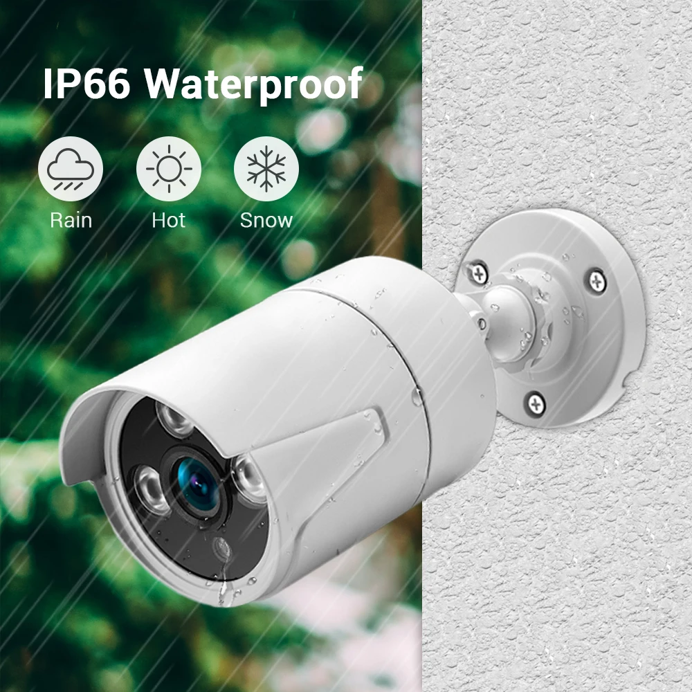 Водонепроницаемая IP-камера Hamrolte 5 МП ONVIF POE | Безопасность и защита