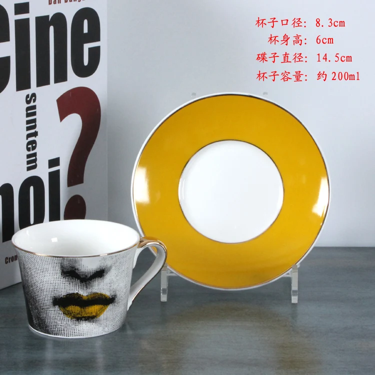 Кофейная креативная керамическая чашка в европейском стиле Louisa подарок на