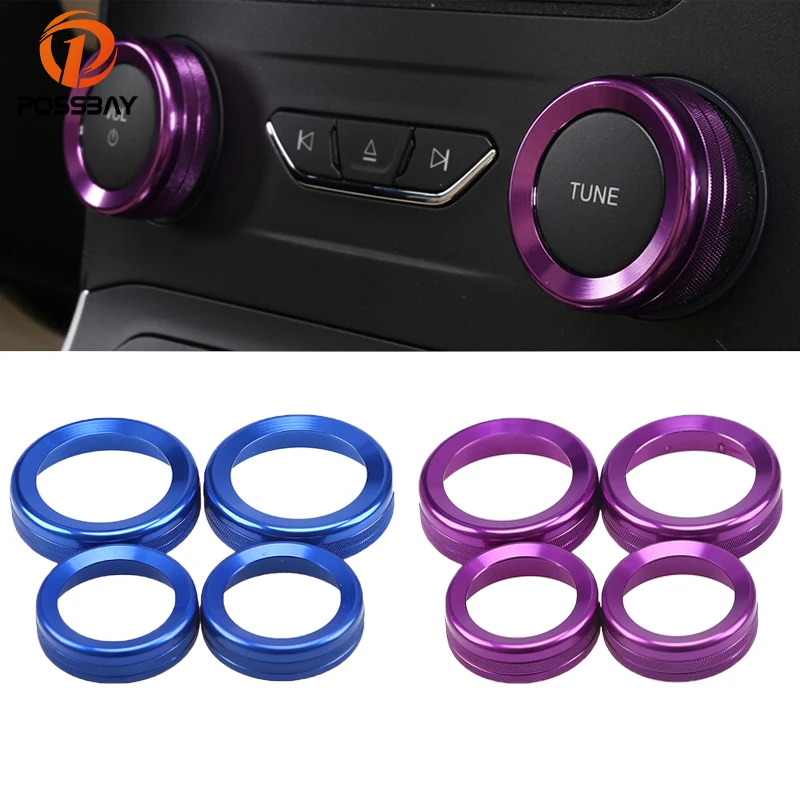 4 шт. автомобильные ручки для кондиционера синего/фиолетового цвета|Установки