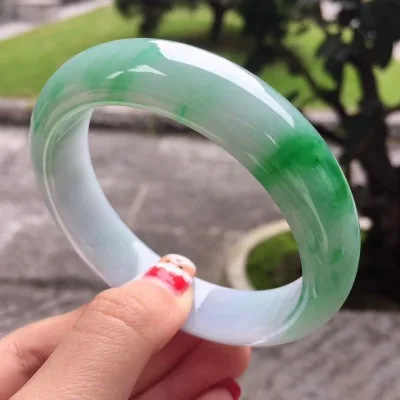 

Zheru ювелирное изделие, натуральный браслет из Бирмы jadeite 54-64 мм, два цвета, элегантное ювелирное изделие принцессы, лучший подарок