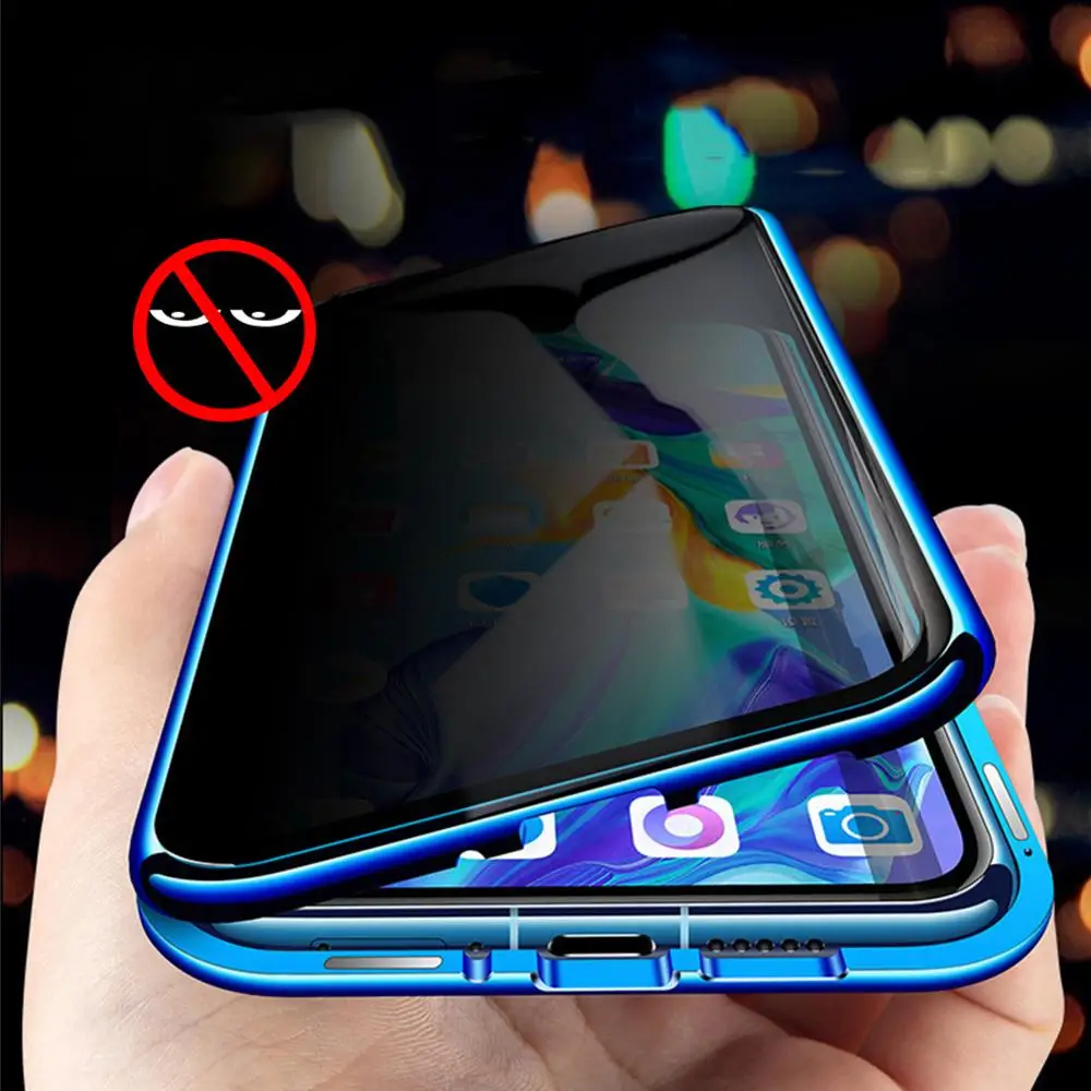 Противоударный металлический бампер для Huawei P30Pro P30 чехол закаленное стекло