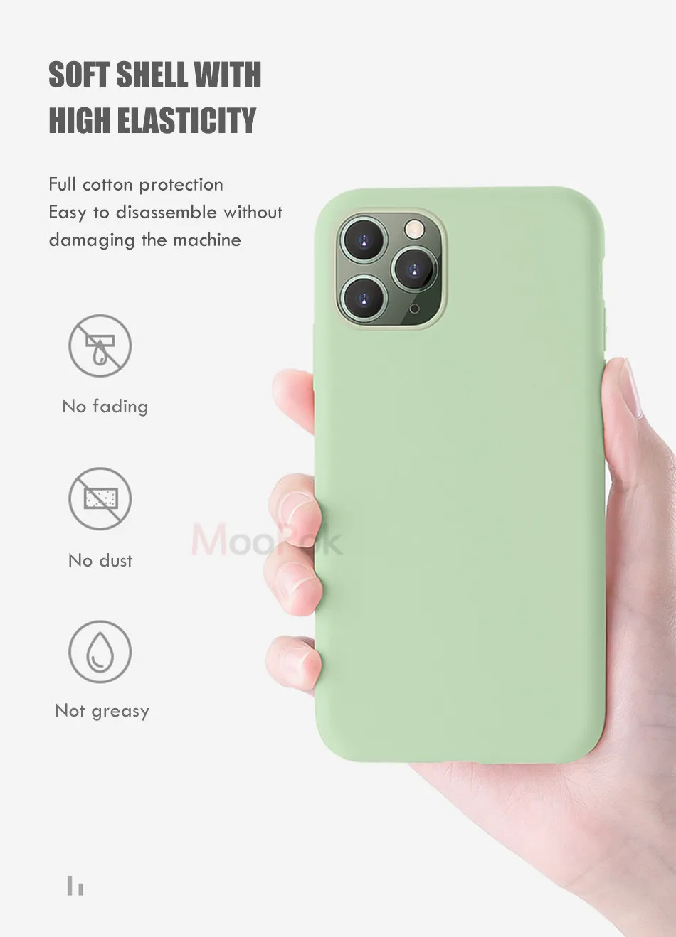 Тонкий мягкий чехол Moopok для iPhone 7, 8, 6 Plus, 11, жидкий силиконовый чехол, карамельный цвет, Coque Capa для iPhone X, Xs, 11 Pro, чехол для MAX XR