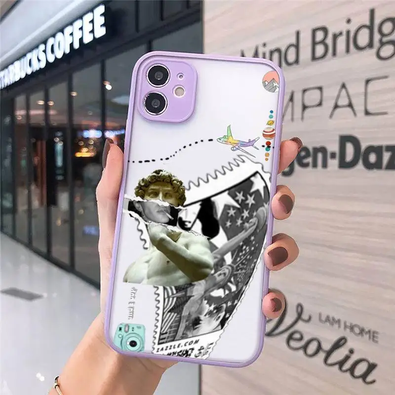 

Notes stitching art design Phone Cases matte transparent For iphone 7 8 11 12 plus mini x xs xr pro max cover