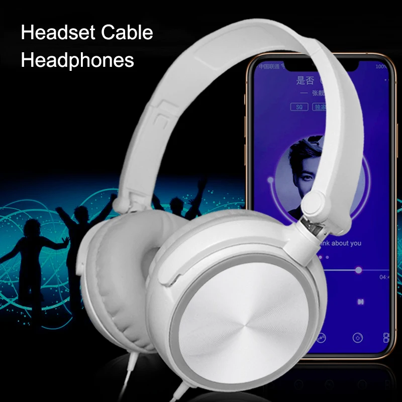 

Wired Computer Headset With Microphone Heavy Bass Headset Gamer Karaoke Voice Headset Earphones Audio And Video Eadphones