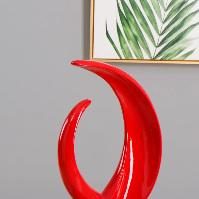 Armario de TV para oficina, entrada creativa y moderna, escultura de resina, adornos art&iacute;sticos, decoraciones para sala de estar y hotel-5