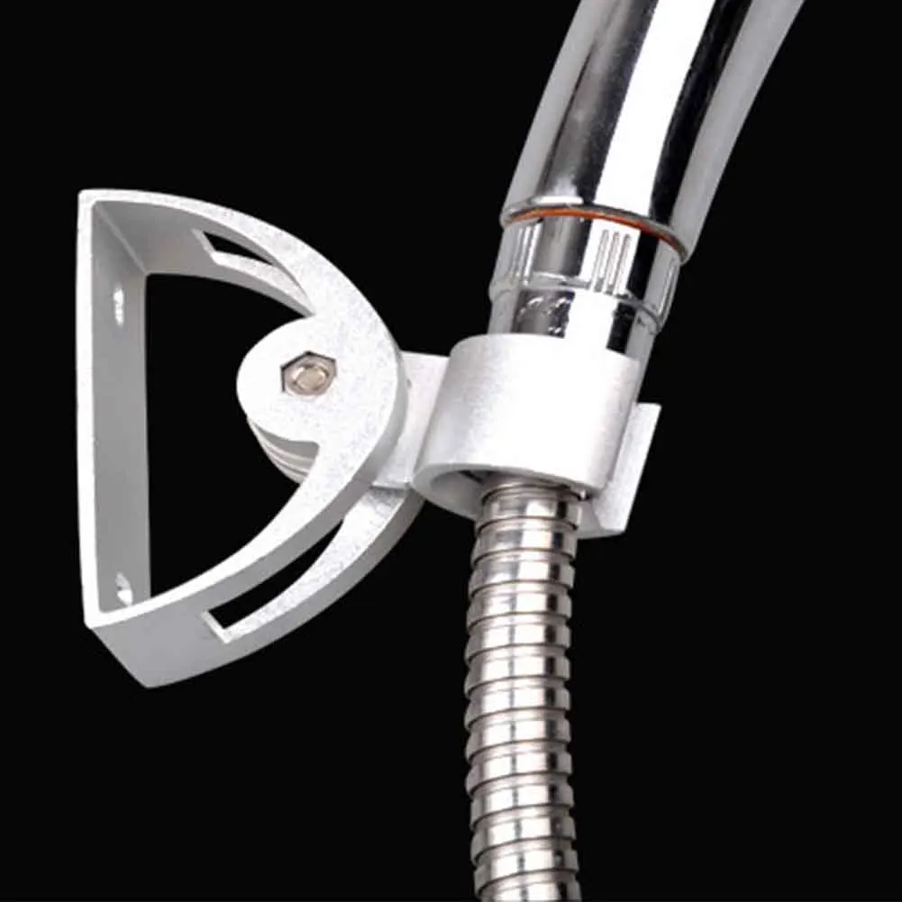 

Handheld Bathroom Tools Storage Shower Head Holder Hotel Home Space Aluminum Wall Mounted Practical Adjustable Angle Mounting