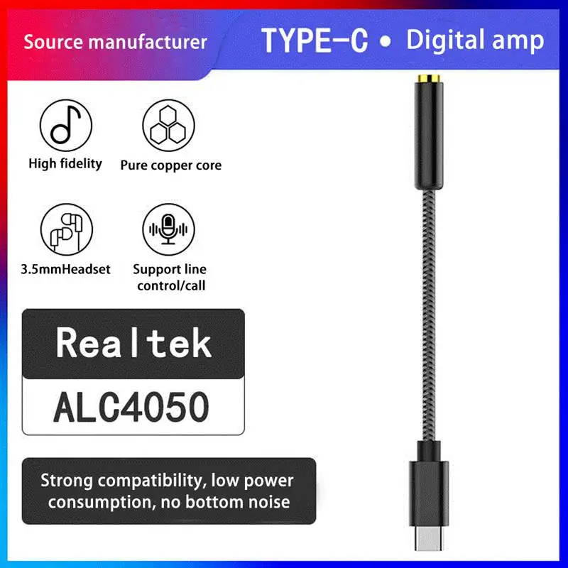 HIFI DAC усилитель для наушников USB Type C до 3 5 мм аудиоадаптер 32 бит 384 кгц цифровой
